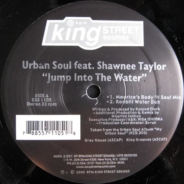 Album cover for Jump Into The Water by Urban Soul Feat. Shawnee Taylor