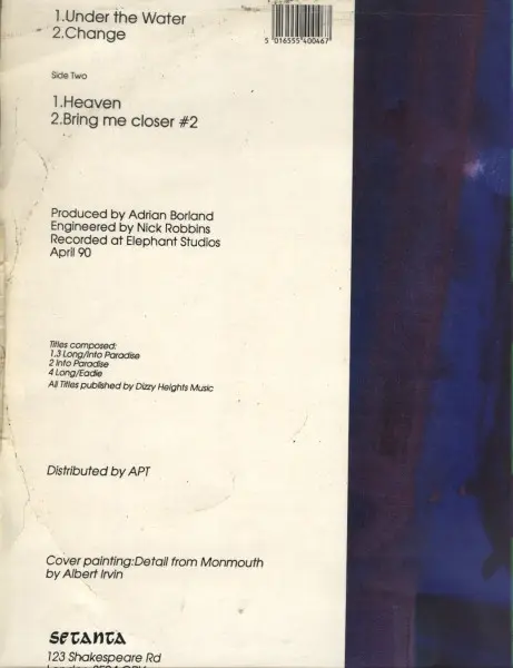 Into Paradise - Change, Pop, Rock, Alternative Rock, New Wave, 1990 - Setanta, UK, Vinyl 1x 12"