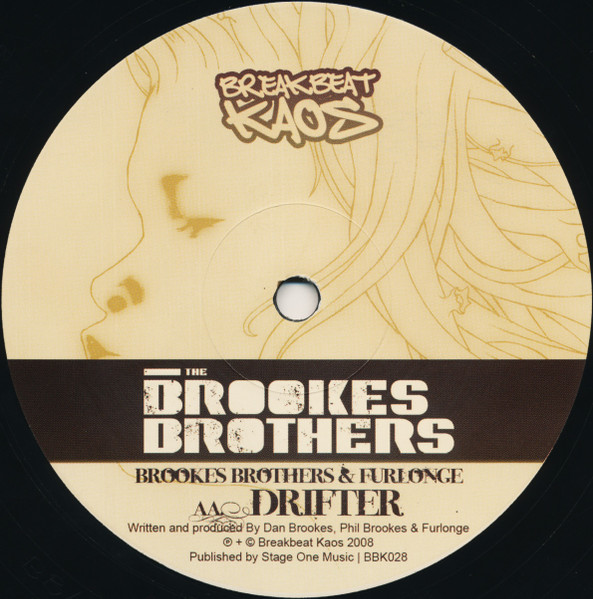 Brookes Brothers - Tear You Down / Drifter, Electronic, Drum n Bass, 2008 - Breakbeat Kaos, UK, Vinyl 1x 12", 45 RPM