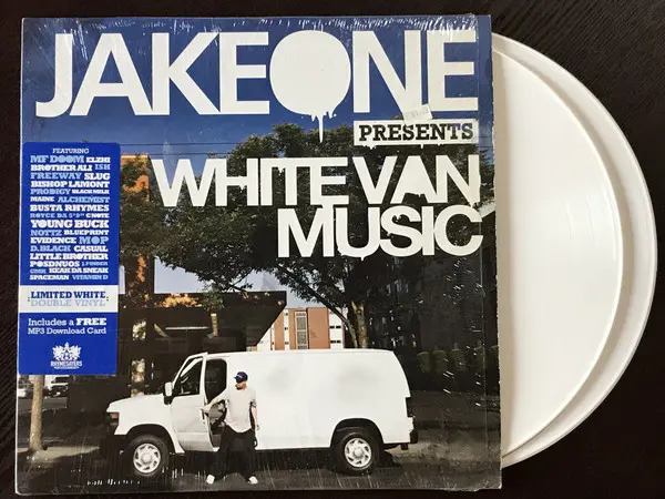 Jake One - White Van Music, Hip Hop, Conscious, 2008 - Rhymesayers Entertainment, US, Vinyl 2x LP, Album White