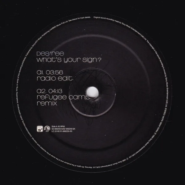 Album cover for What's Your Sign? by Des'ree