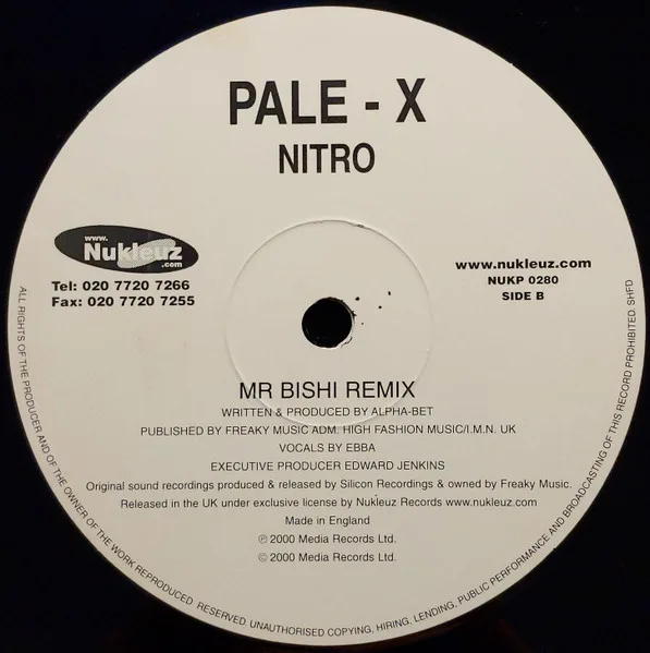 Album cover for Nitro by Pale-X