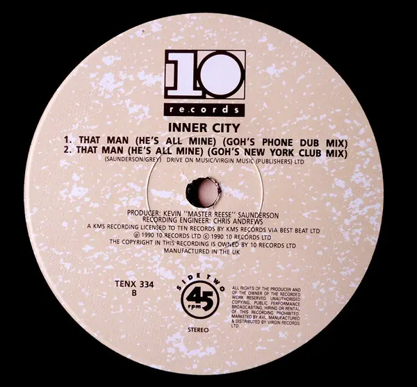 Inner City - That Man (He's All Mine), Electronic, House, 1990 - 10 Records, UK, Vinyl 1x 12", 45 RPM, Stereo
