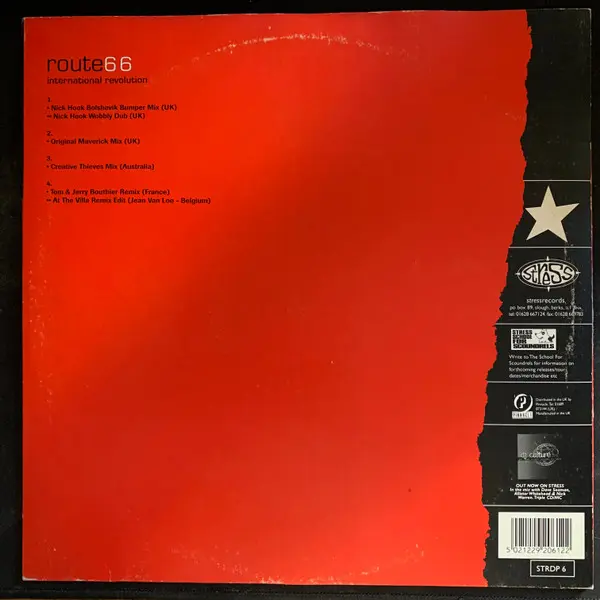 Route 66 - International Revolution - 1996 - House - Stress Records - Vinyl 2x 12", 33 ⅓ RPM