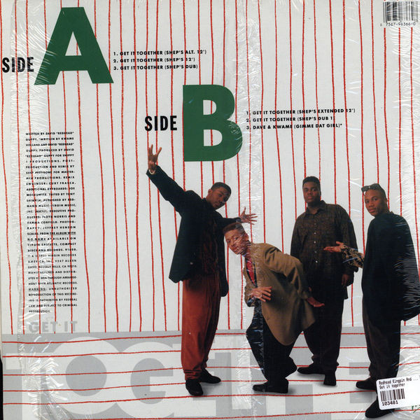 Redhead Kingpin And The FBI - Get It Together, Hip Hop, Hip-House, RnB/Swing, 1991 - Virgin Records, Inc., US, Vinyl 1x 12", 