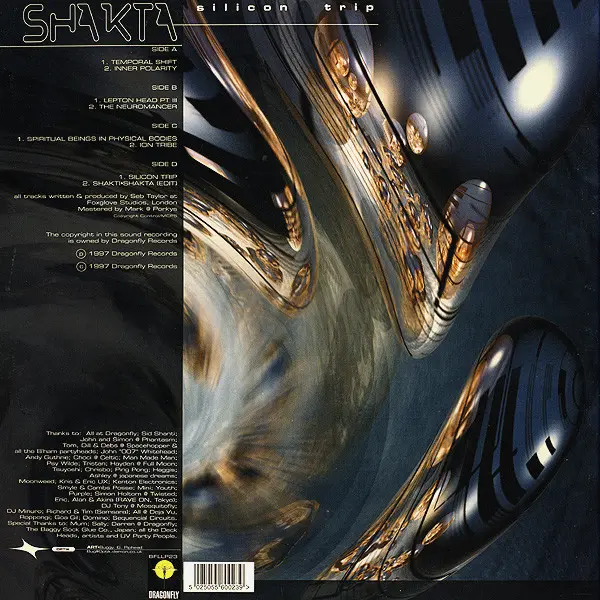 Shakta - Silicon Trip, Electronic, Goa Trance, 1997 - Dragonfly Records, UK, Vinyl 2x LP, Album
