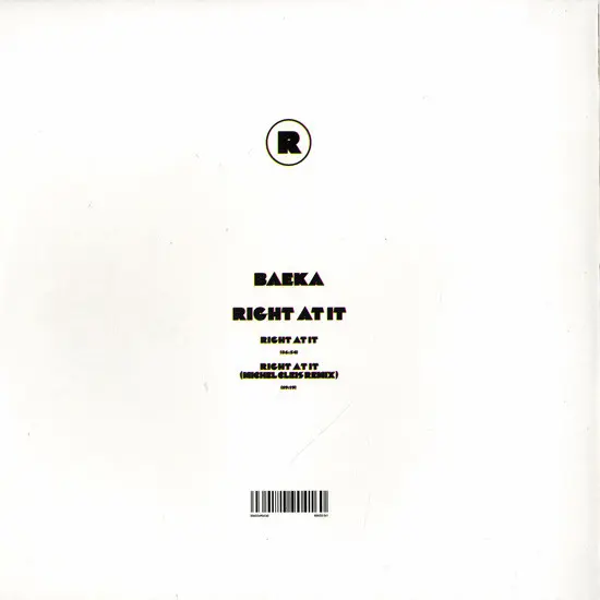 Baeka - Right At It, Electronic, House, 2009 - REKIDS, UK, Vinyl 1x 12"