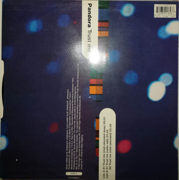 Album cover for Trust Me by Pandora