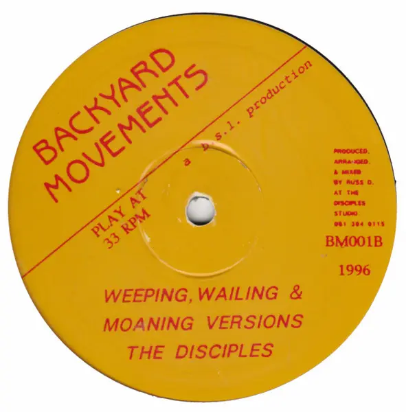 High Priest (3) - Judgement Seat, Electronic, Reggae, Dub, Reggae, 1996 - Backyard Movements, UK, Vinyl 1x 10", 33 ⅓ RPM
