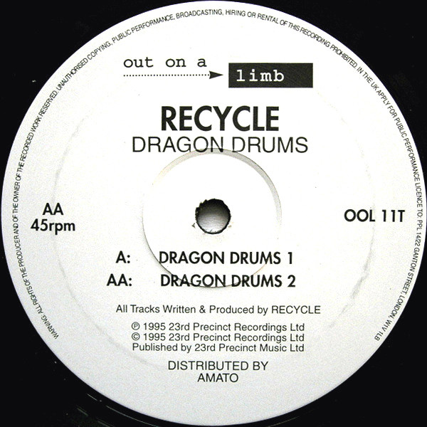 Album cover for Dragon Drums by Recycle (2)