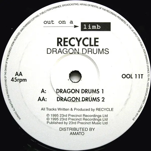 Album cover for Dragon Drums by Recycle (2)
