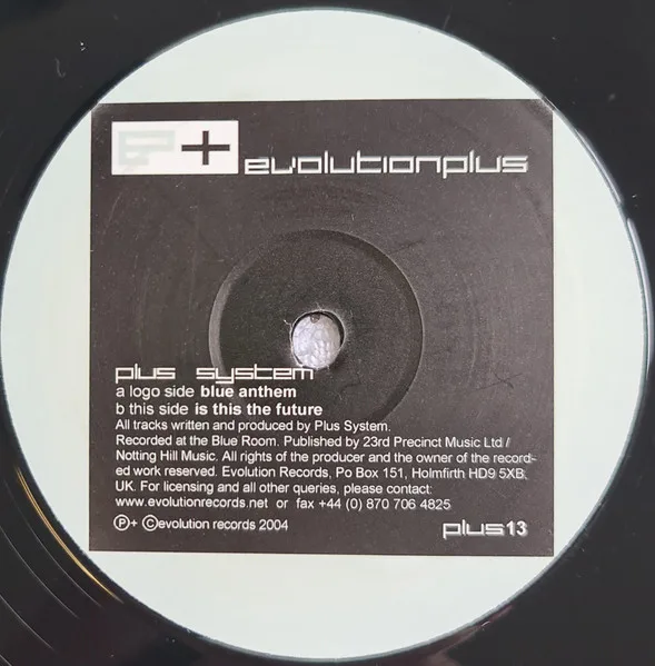 Album cover for Blue Anthem / Is This The Future by Plus System