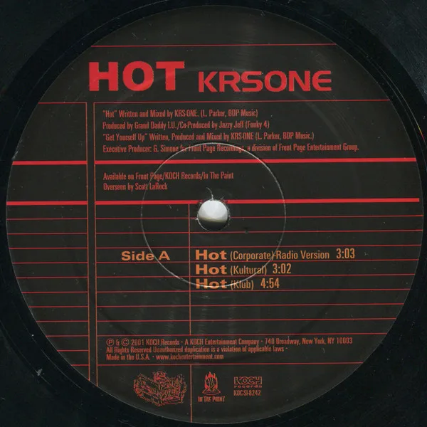 Album cover for Hot by KRS-One
