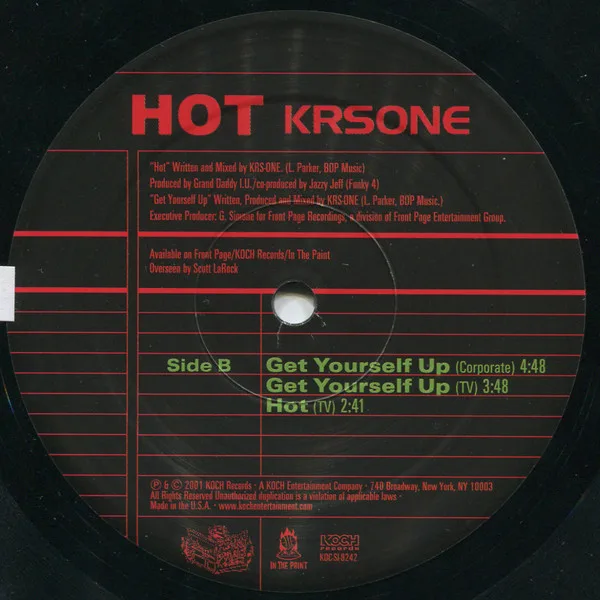 Album cover for Hot by KRS-One