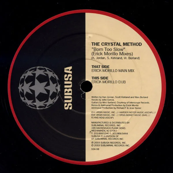 Album cover for Born Too Slow by Crystal Method, The