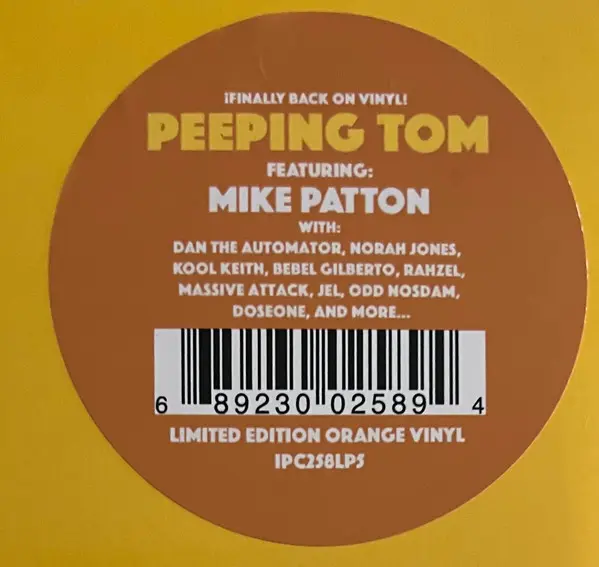 Peeping Tom (3) - Peeping Tom, Electronic, Hip Hop, Rock, Abstract, Alternative Rock, 2023 - Ipecac Recordings, US, Vinyl 1x 