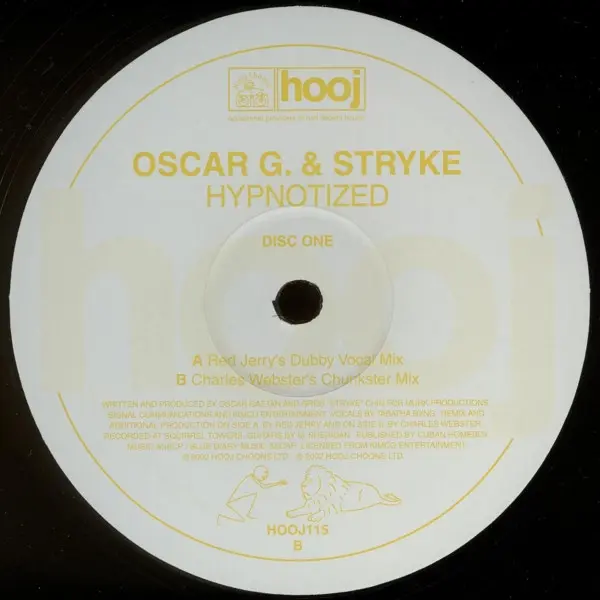 Oscar Gaetan & Stryke - Hypnotized , Electronic, House, Progressive House, Tech House, 2002 - Hooj Choons, UK, Vinyl 1x 12", 