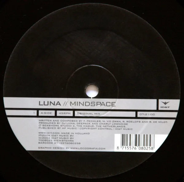 Album cover for Mindspace by DJ Luna