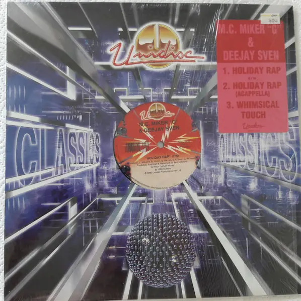MC Miker G. & DJ Sven - Holiday Rap - 1993 - Disco, Pop Rap - Unidisc - Vinyl 1x 12", 33 ⅓ RPM, Reissue
