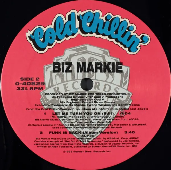 Biz Markie - Let Me Turn You On, Hip Hop, 1993 - Cold Chillin', Warner Bros. Records, US, Vinyl 1x 12", 33 ⅓ RPM