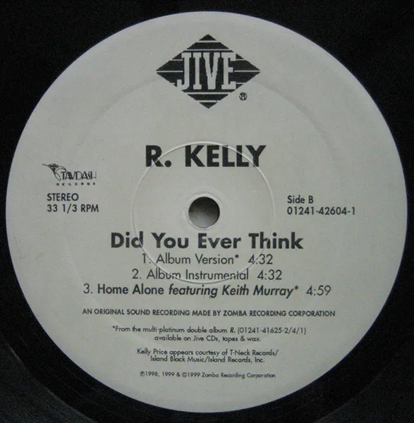 Album cover for Did You Ever Think by R. Kelly