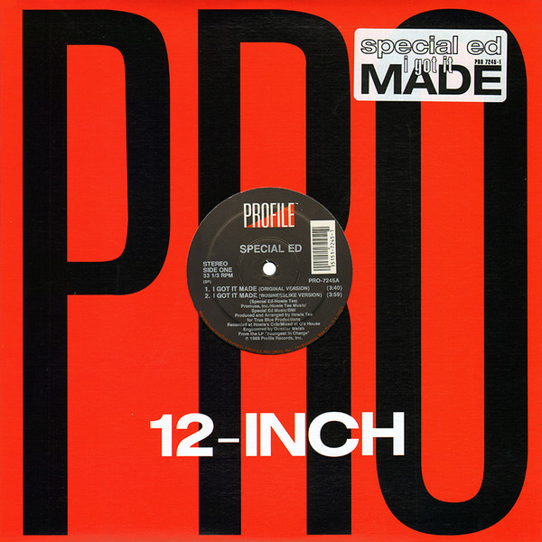 Special Ed - I Got It Made / Hoedown, Hip Hop, 1996 - Profile Records, US, Vinyl 1x 12", 33 ⅓ RPM, Reissue, Stereo SP Pressin