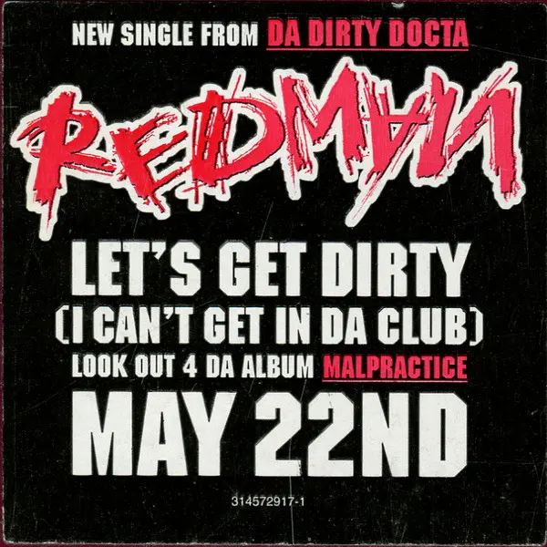 Redman Feat. DJ Kool - Let's Get Dirty (I Can't Get In Da Club), Hip Hop, Hardcore Hip-Hop, 2000 - Def Jam Music Group Inc., 