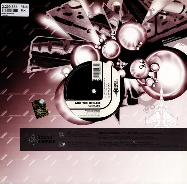 Album cover for Taintless by Ado The Dream