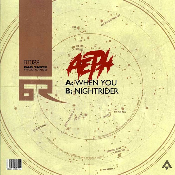 Album cover for When You / Nightrider by Aeph