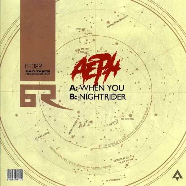 Album cover for When You / Nightrider by Aeph