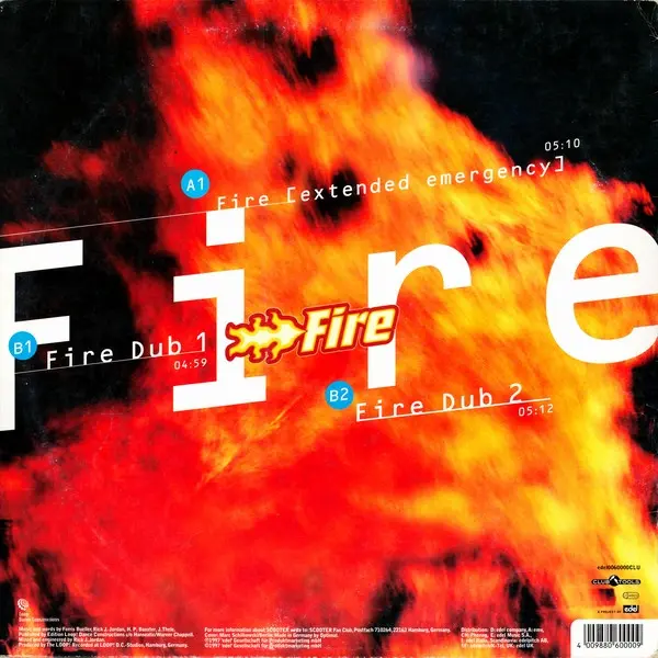 Scooter - Fire, Electronic, House, Techno, 1997 - Club Tools, Germany, Vinyl 1x 12", 45 RPM