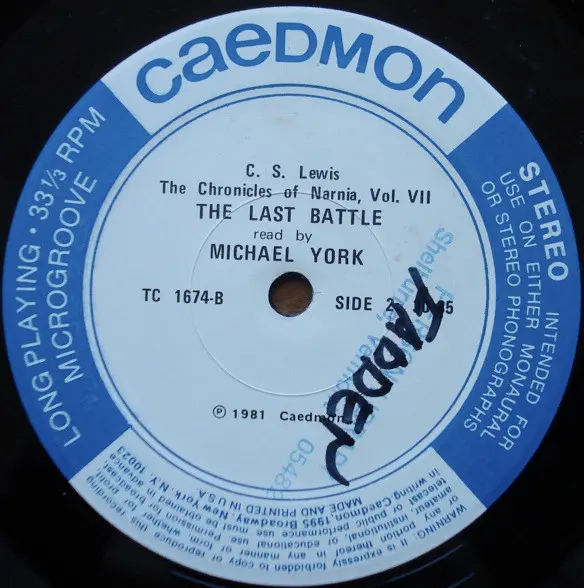 C.S. Lewis Read By Michael York (2) - The Chronicles Of Narnia - Book VII: The Last Battle (Abridged), Children's, Non-Music,
