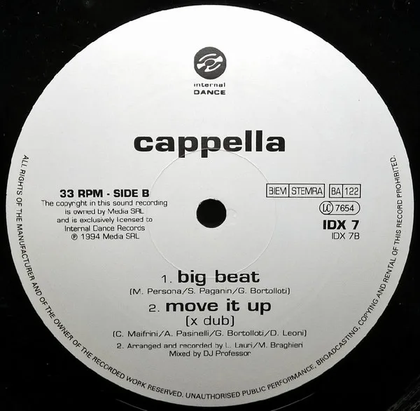 Album cover for Move It Up / Big Beat by Cappella
