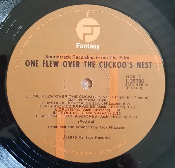 Album cover for Soundtrack Recording From The Film : One Flew Over The Cuckoo's Nest by Jack Nitzsche