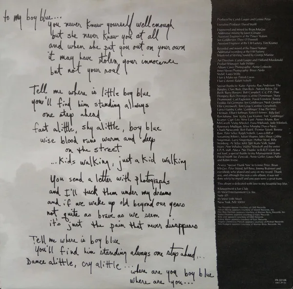 Album cover for True Colors by Cyndi Lauper