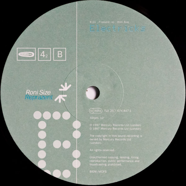 Roni Size / Reprazent - Heroes, Electronic, Drum n Bass, 1997 - Mercury, Talkin' Loud, UK & Europe, Vinyl 1x 12", 33 ⅓ RPM