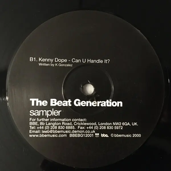 Various - The Beat Generation, Electronic, Hip Hop, Breakbeat, Downtempo, 2000 - BBE, UK, Vinyl 1x 12", 33 ⅓ RPM, Sampler