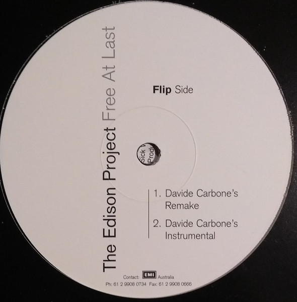 Edison Project, The - Free At Last, Electronic, Non-Music, Drum n Bass, House, Spoken Word, 1998 - Interdance, Australia, Vin