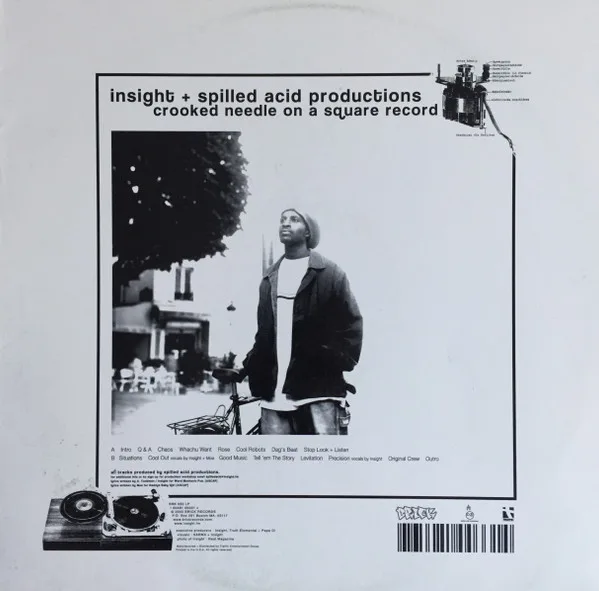 Album cover for Crooked Needle On A Square Record by Insight (2) + Spilled Acid Productions