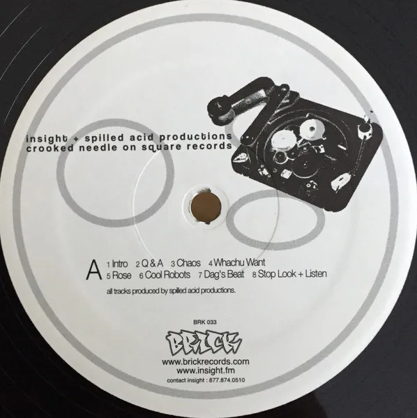 Album cover for Crooked Needle On A Square Record by Insight (2) + Spilled Acid Productions