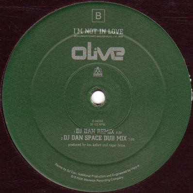 Olive - I'm Not In Love, Electronic, Tech House, 2000 - Maverick, US, Vinyl 1x 12"