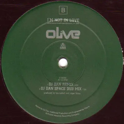 Olive - I'm Not In Love, Electronic, Tech House, 2000 - Maverick, US, Vinyl 1x 12"