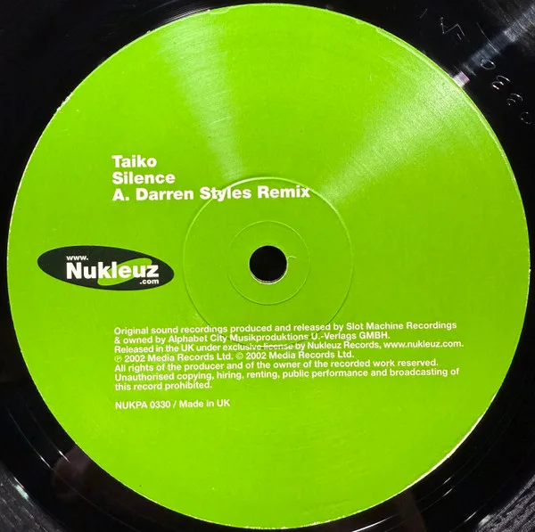 Album cover for Silence by Taiko