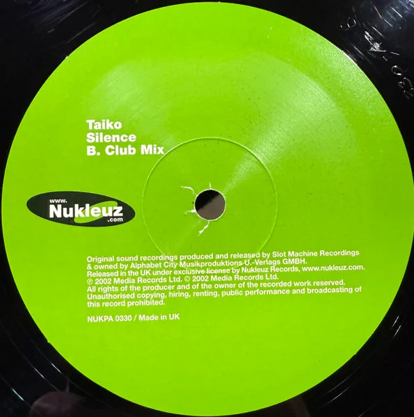 Album cover for Silence by Taiko