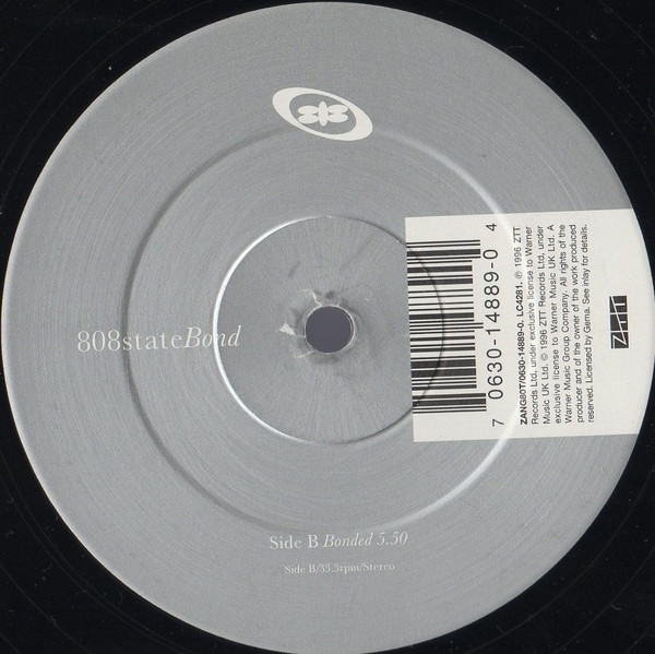 808 State - Bond, Electronic, Big Beat, Breaks, 1996 - ZTT, UK, Vinyl 1x 12", 33 ⅓ RPM, Single
