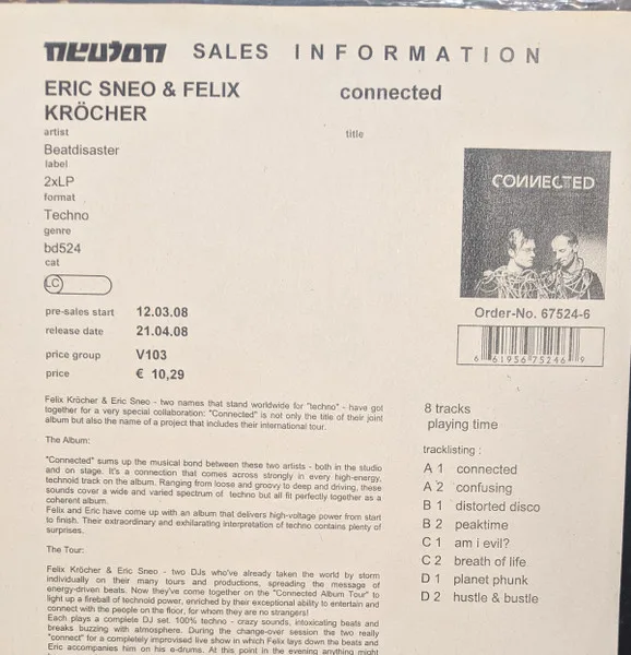 Album cover for Connected by Felix Kröcher & Eric Sneo