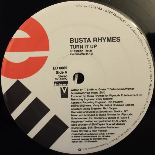 Album cover for Turn It Up by Busta Rhymes