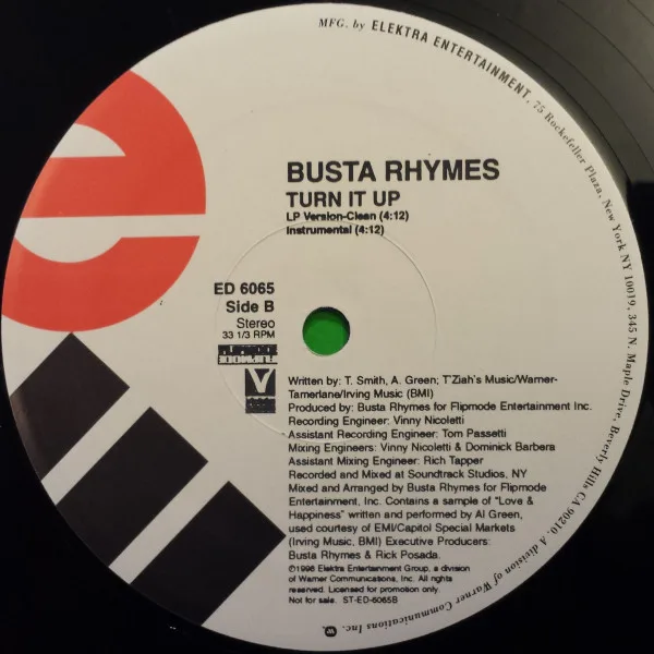Album cover for Turn It Up by Busta Rhymes