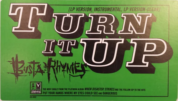 Album cover for Turn It Up by Busta Rhymes