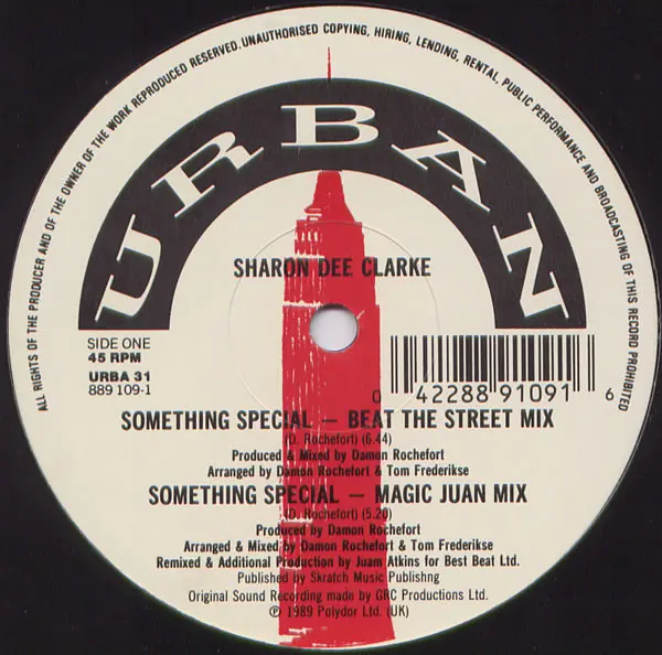 Sharon Dee Clarke - Something Special (Remix) - 1989 - House - Urban (2) - Vinyl 1x 12"